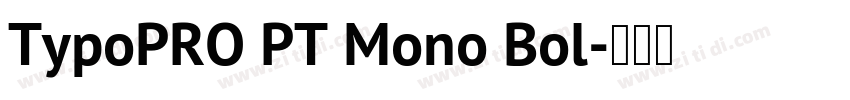 TypoPRO PT Mono Bol字体转换